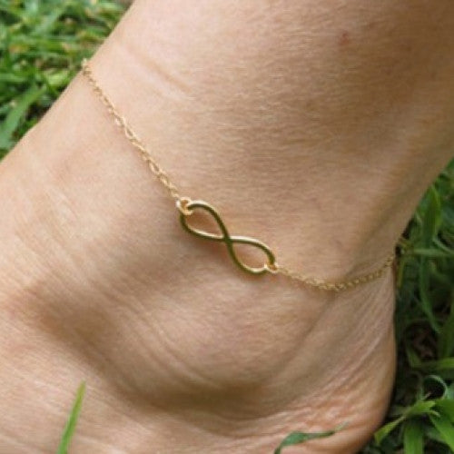 Anklet Bracelet Foot Chain For Women - Presonality Nice Infinity Anklet Gold/Silver Anklet Bracelet Foot Chain