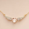 Angel Wings Gold Plated - Heart Shape Necklace